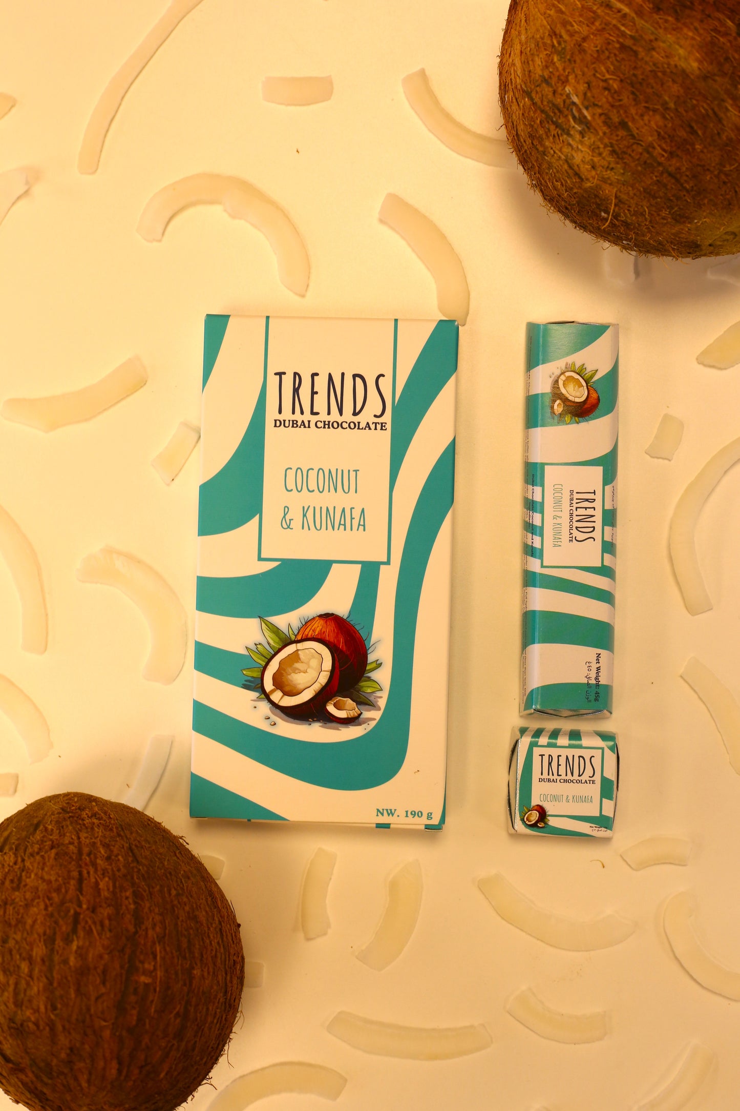 Trends Dubai Chocolate, Coconut & Kunafa - 45g