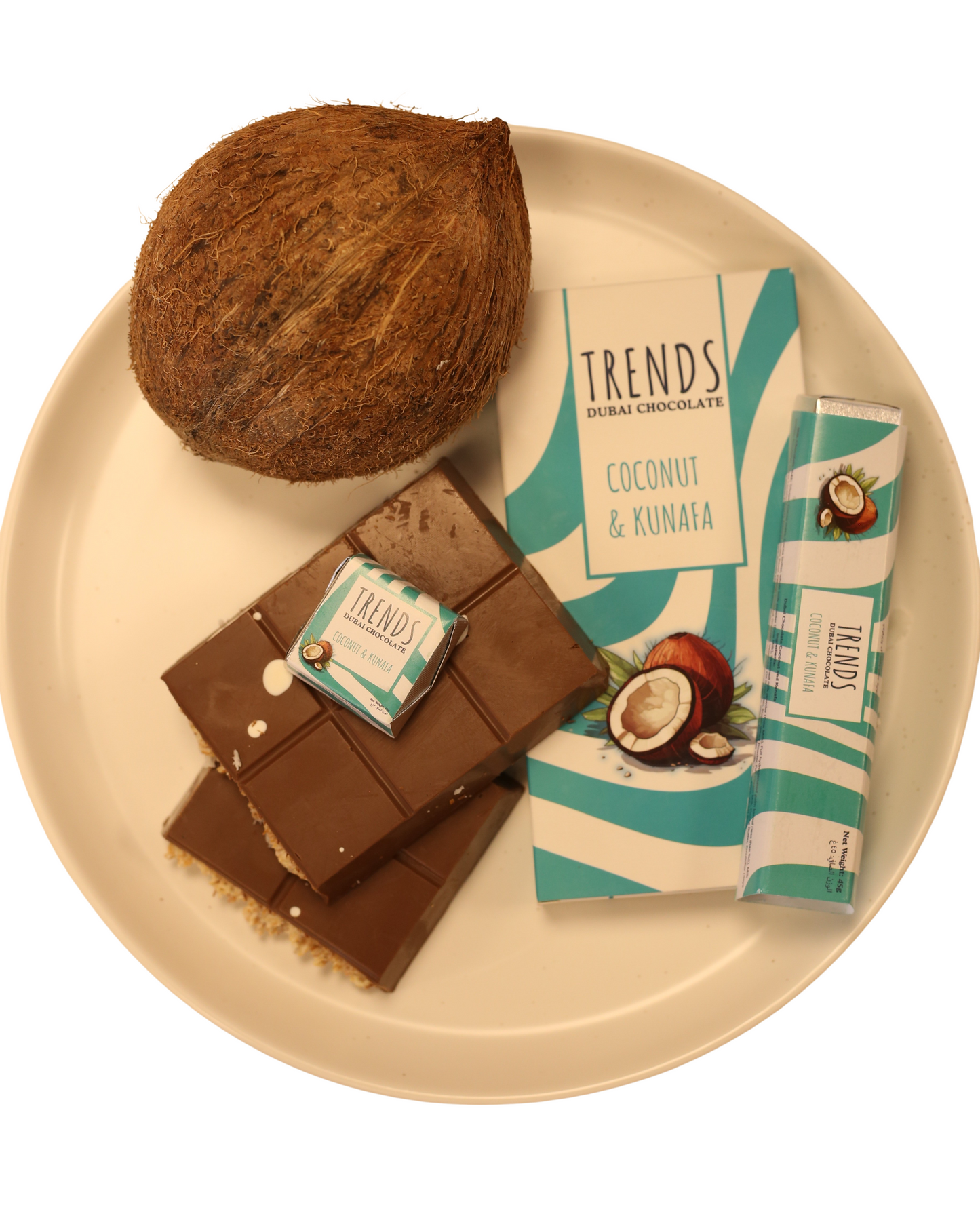 Trends Dubai Chocolate, Coconut & Kunafa - 45g