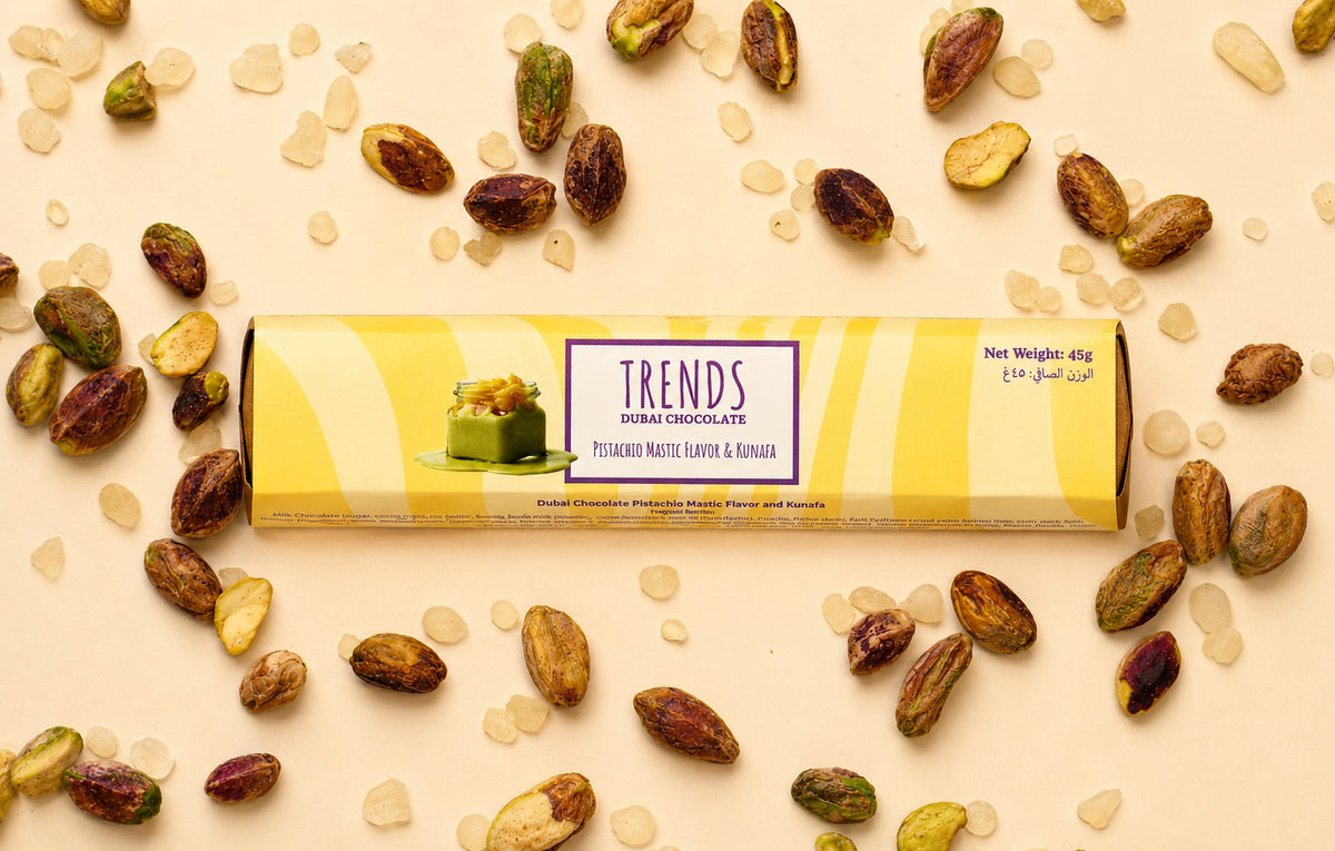 Trends Dubai Chocolate Mastic, Pistachio & Kunafa - 45g