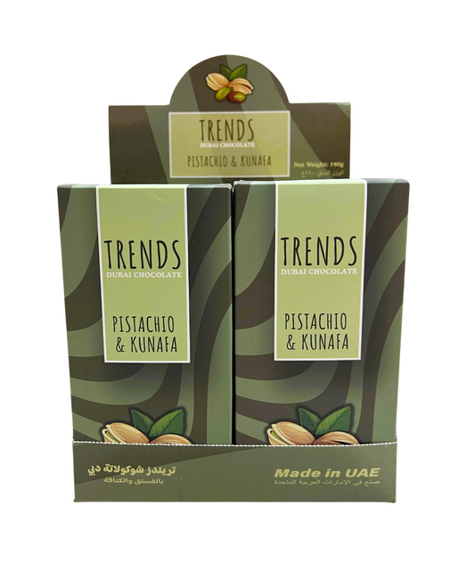 Trends Dubai Chocolate, Pistachio & Kunafa - 190g x 12