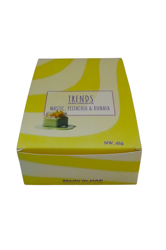 Trends Dubai Chocolate Mastic, Pistachio & Kunafa - 45g x 24