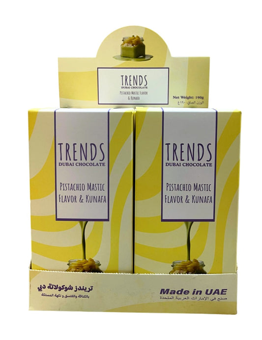 Trends Dubai Chocolate Mastic, Pistachio & Kunafa - 190g x 12