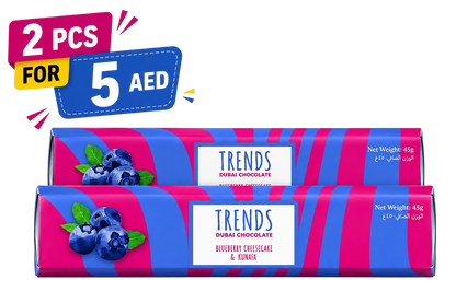 Trends Dubai Chocolate, Blueberry Cheesecake & Kunafa - 45g x 2