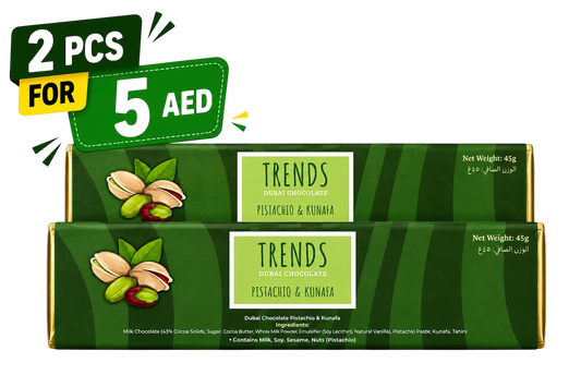 Trends Dubai Chocolate, Pistachio & Kunafa - 45g x 2