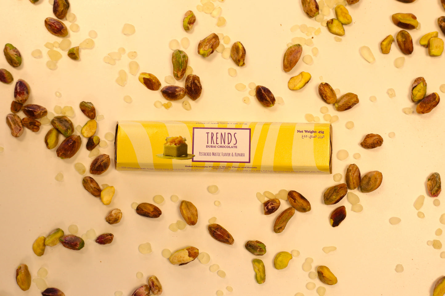 Trends Dubai Chocolate Mastic, Pistachio & Kunafa - 45g x 24