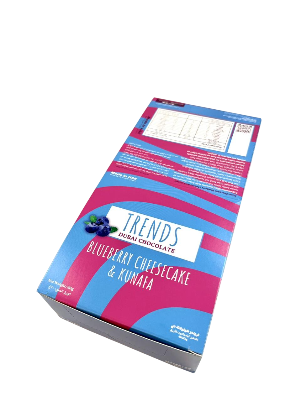 Trends Dubai Chocolate, Blueberry Cheesecake & Kunafa - 20g x 36