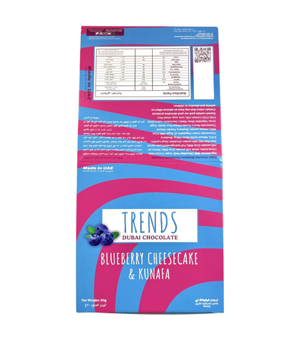 Trends Dubai Chocolate, Blueberry Cheesecake & Kunafa - 20g x 36
