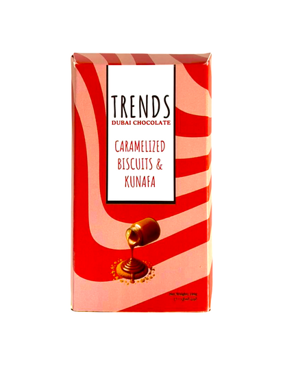Trends Dubai Chocolate, Caramelized Biscuits & Kunafa - 100g