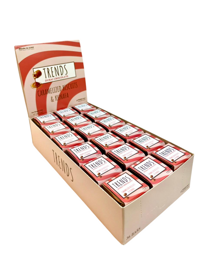 Trends Dubai Chocolate, Caramelized Biscuits & Kunafa - 20g x 36