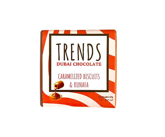 Trends Dubai Chocolate, Caramelized Biscuits & Kunafa - 50g