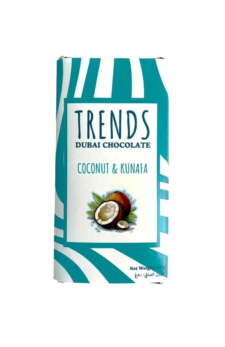 Trends Dubai Chocolate, Coconut & Kunafa - 80g
