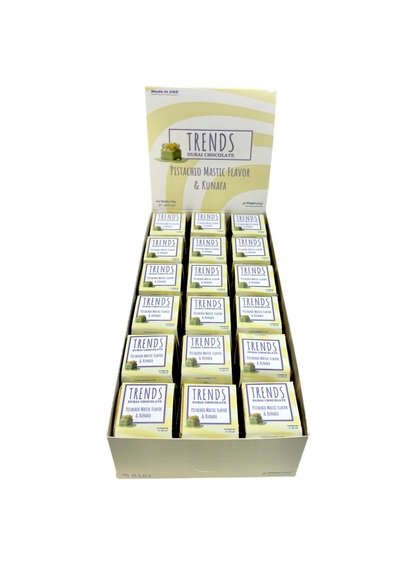 Trends Dubai Chocolate, Mastic Pistachio & Kunafa - 20g x 36