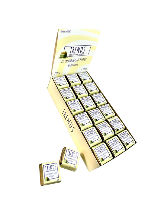 Trends Dubai Chocolate, Mastic Pistachio & Kunafa - 20g x 36