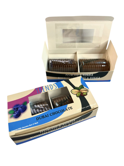 Trends Dubai Chocolate, Pistachio Kunafa & Blueberry Cheesecake Kunafa - 80g (2x40g)