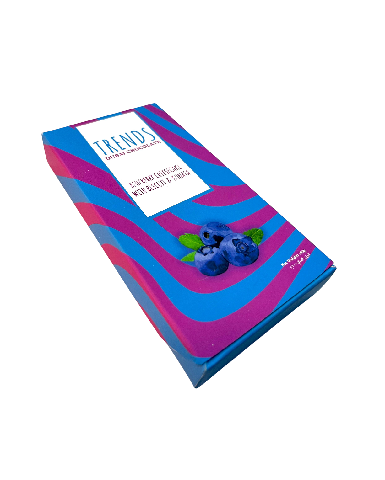 Trends Dubai Chocolate, Blueberry Cheesecake & Kunafa - 100g