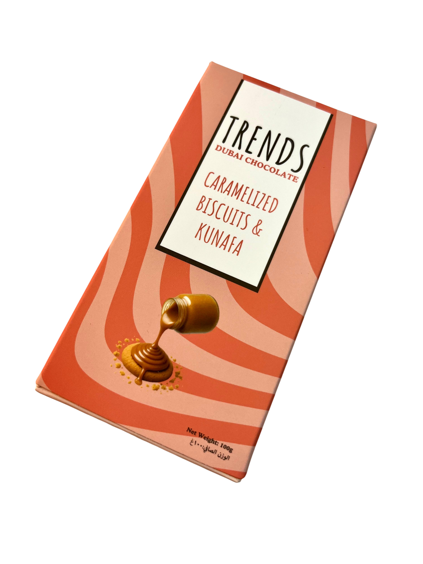 Trends Dubai Chocolate, Caramelized Biscuits & Kunafa - 100g