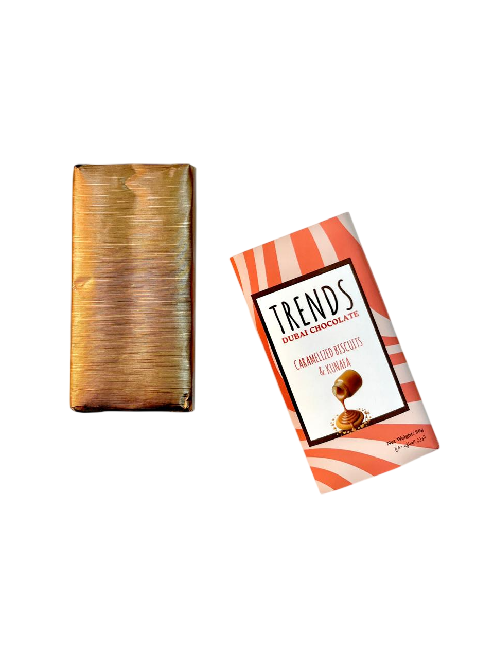 Trends Dubai Chocolate, Caramelized Biscuits & Kunafa - 80g x 24