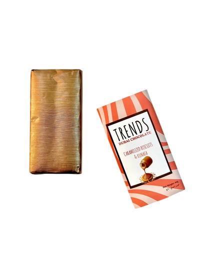 Trends Dubai Chocolate, Caramelized Biscuits & Kunafa - 80g x 24