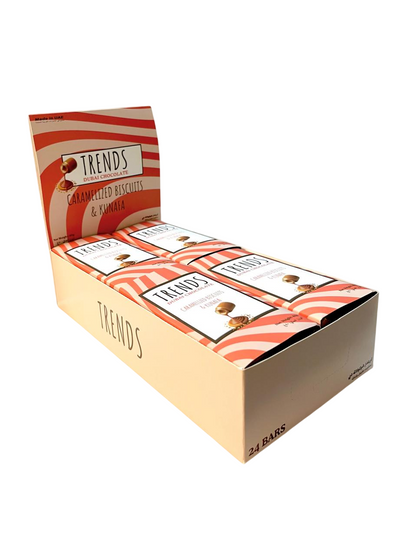 Trends Dubai Chocolate, Caramelized Biscuits & Kunafa - 80g x 24