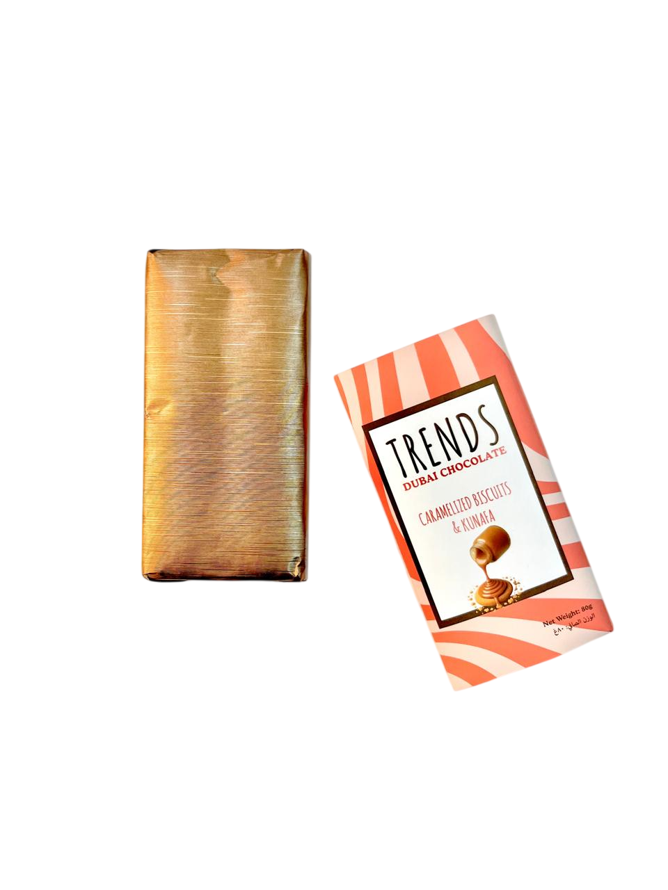 Trends Dubai Chocolate, Caramelized Biscuits & Kunafa - 80g