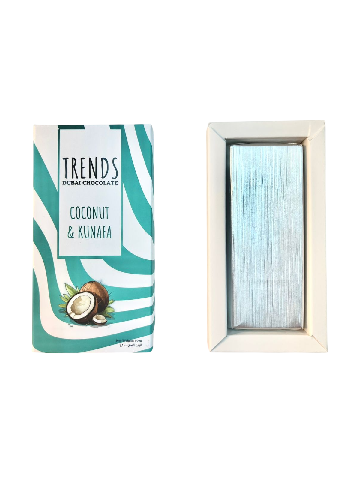 Trends Dubai Chocolate, Coconut & Kunafa - 100g