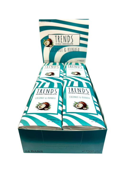 Trends Dubai Chocolate, Coconut & Kunafa - 80g x 24