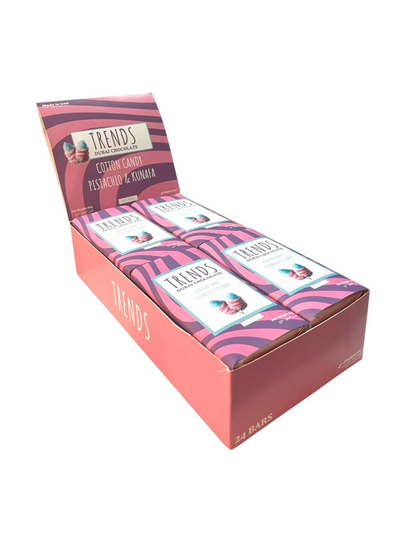 Trends Dubai Chocolate, Cotton Candy Pistachio & Kunafa - 80g x 24