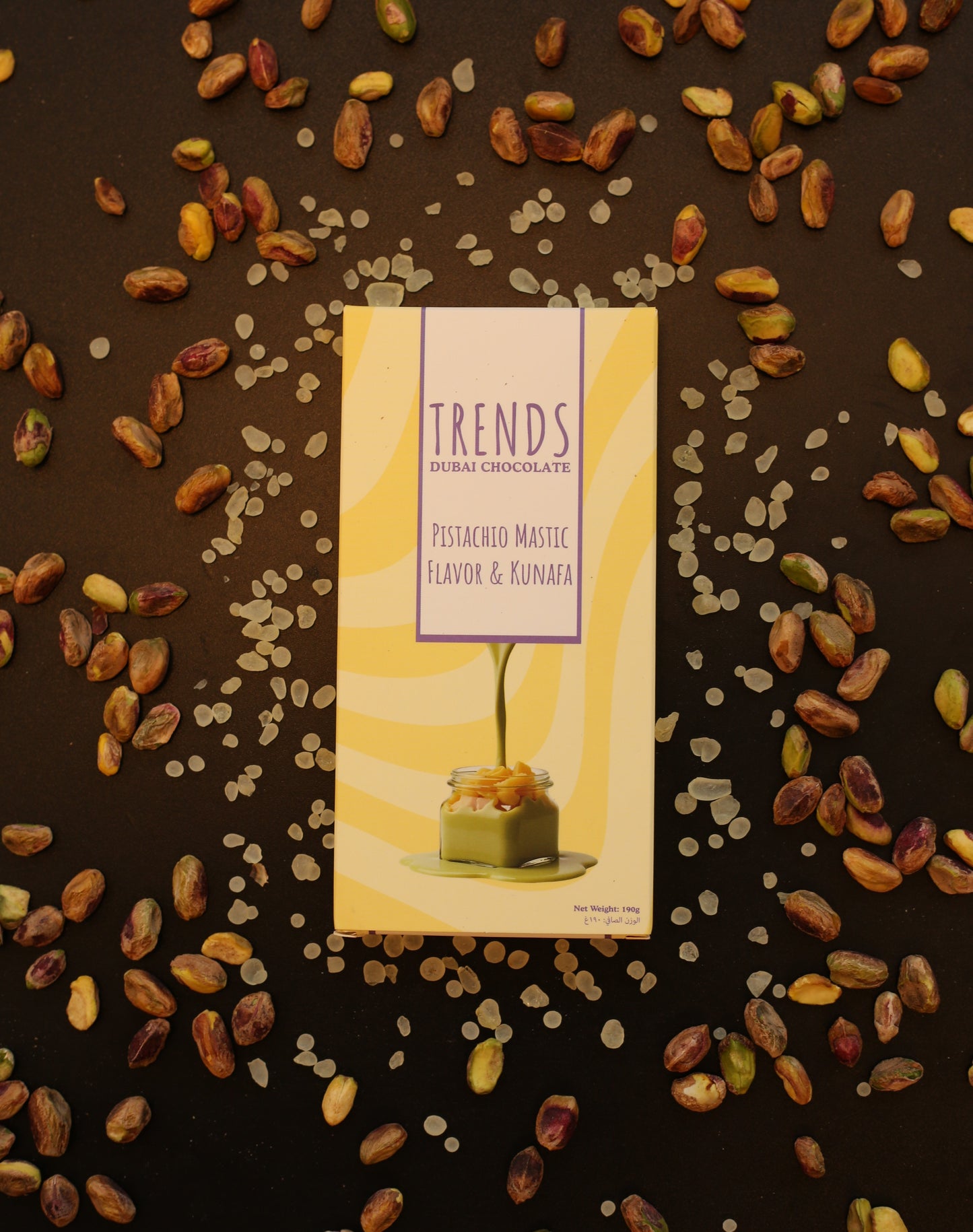 Trends Dubai Chocolate, Assorted Flavours - 190g (Pack of 5)