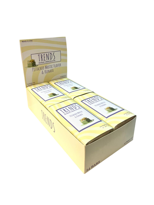 Trends Dubai Chocolate, Mastic Pistachio & Kunafa - 80g x 24