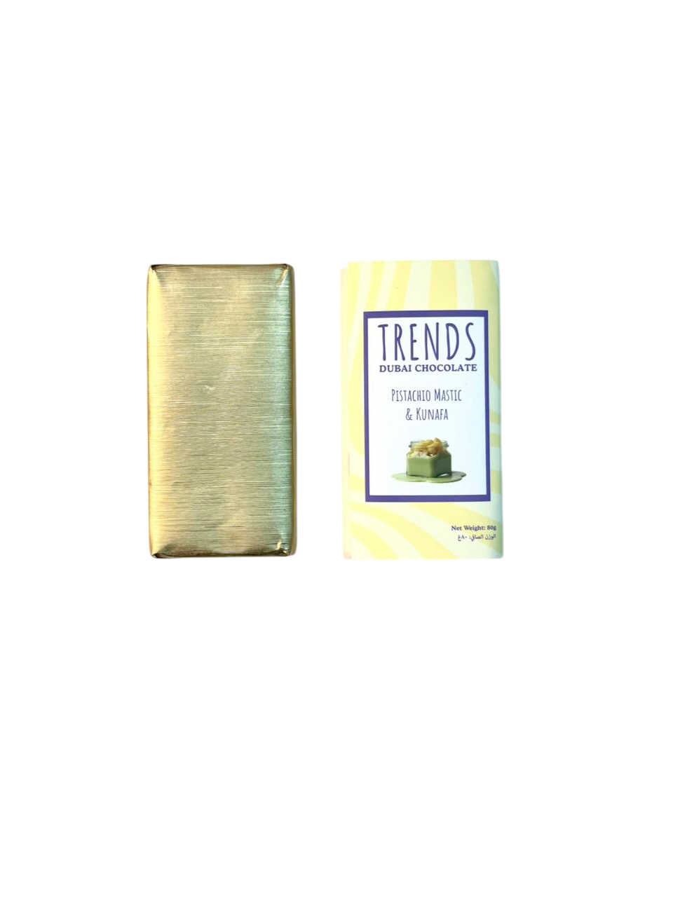 Trends Dubai Chocolate, Mastic Pistachio & Kunafa - 80g