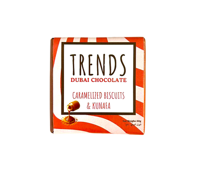 Trends Dubai Chocolate, Caramelized Biscuits & Kunafa - 50g x 24