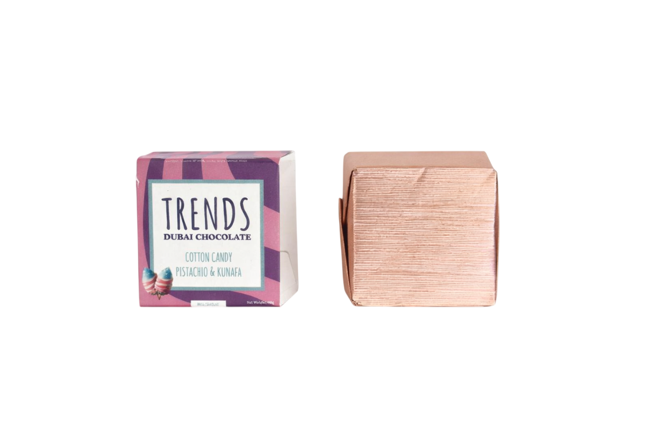Trends Dubai Chocolate, Cotton Candy Pistachio & Kunafa - 20g x 36