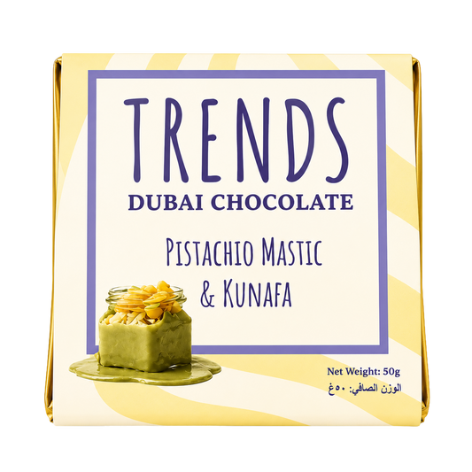 Trends Dubai Chocolate, Mastic Pistachio & Kunafa - 50g