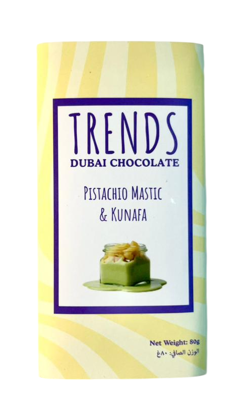 Trends Dubai Chocolate, Mastic Pistachio & Kunafa - 80g