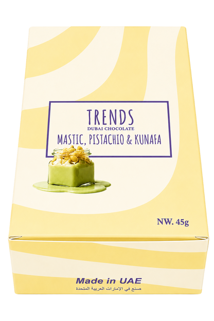 Trends Dubai Chocolate Mastic, Pistachio & Kunafa - 45g x 24