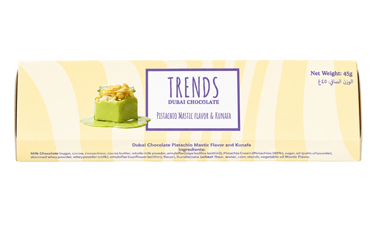 Trends Dubai Chocolate Mastic, Pistachio & Kunafa - 45g