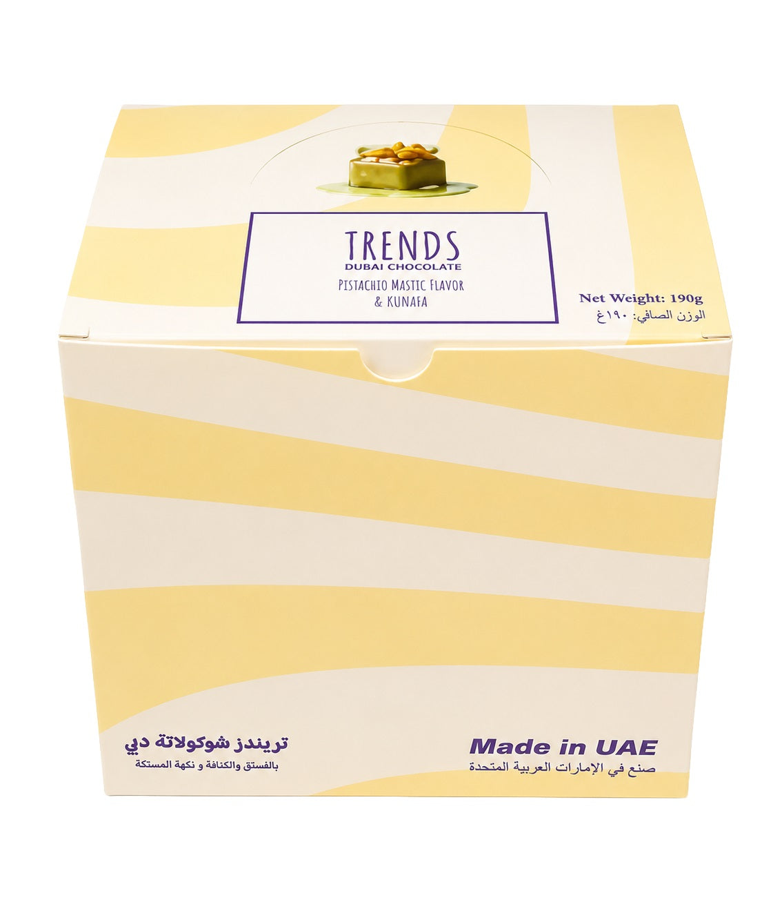 Trends Dubai Chocolate Mastic, Pistachio & Kunafa - 190g x 12