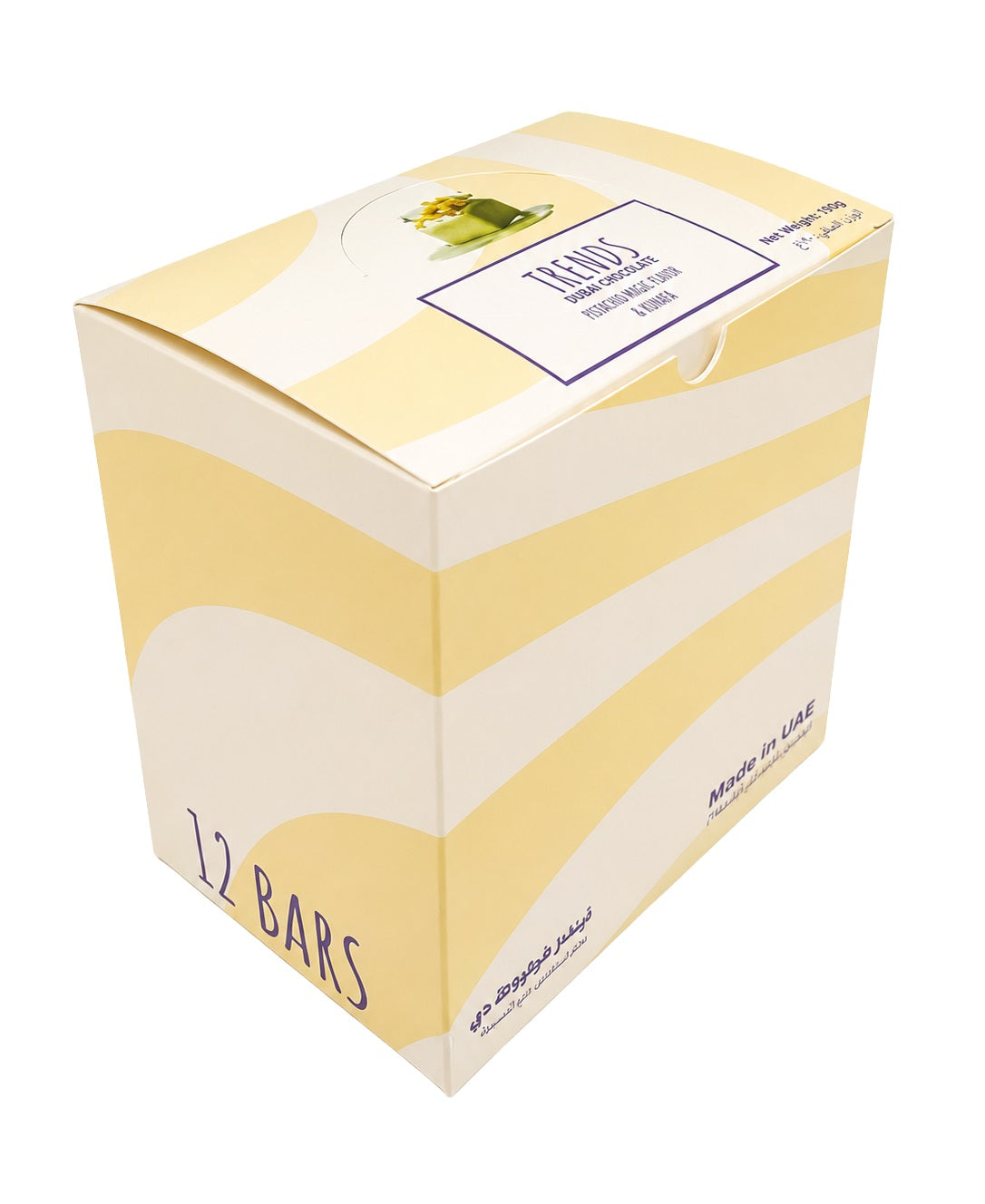 Trends Dubai Chocolate Mastic, Pistachio & Kunafa - 190g x 12