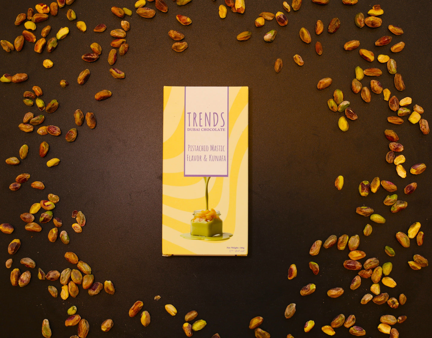 Trends Dubai Chocolate Mastic, Pistachio & Kunafa - 190g x 12