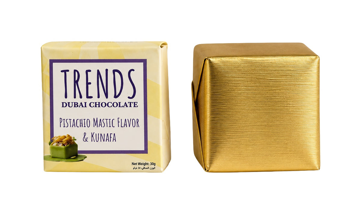 Trends Dubai Chocolate, Mastic Pistachio & Kunafa - 20g x 36
