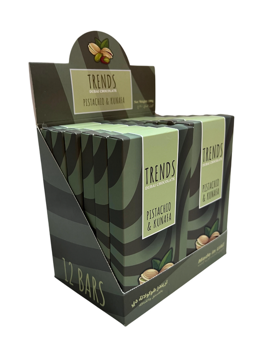 Trends Dubai Chocolate, Pistachio & Kunafa - 190g x 12