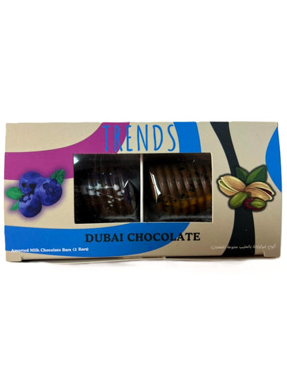 Trends Dubai Chocolate, Pistachio Kunafa & Blueberry Cheesecake Kunafa - 80g (2x40g)