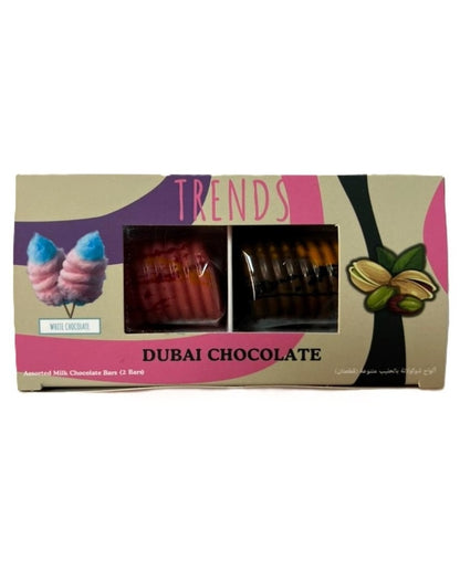 Trends Dubai Chocolate, Pistachio Kunafa & Cotton Candy Pistachio Kunafa - 80g (2x40g)