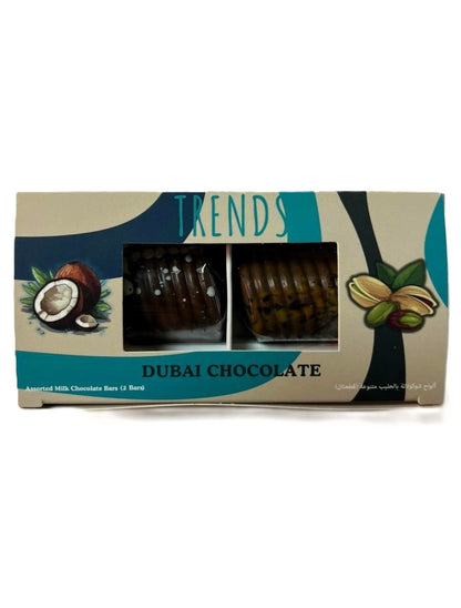 Trends Dubai Chocolate, Pistachio Kunafa & Coconut Kunafa - 80g (2x40g)