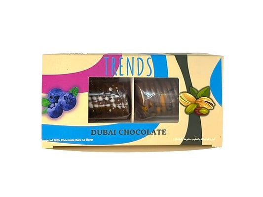 Trends Dubai Chocolate, Pistachio Kunafa & Blueberry Cheesecake Kunafa - 80g (2x40g)