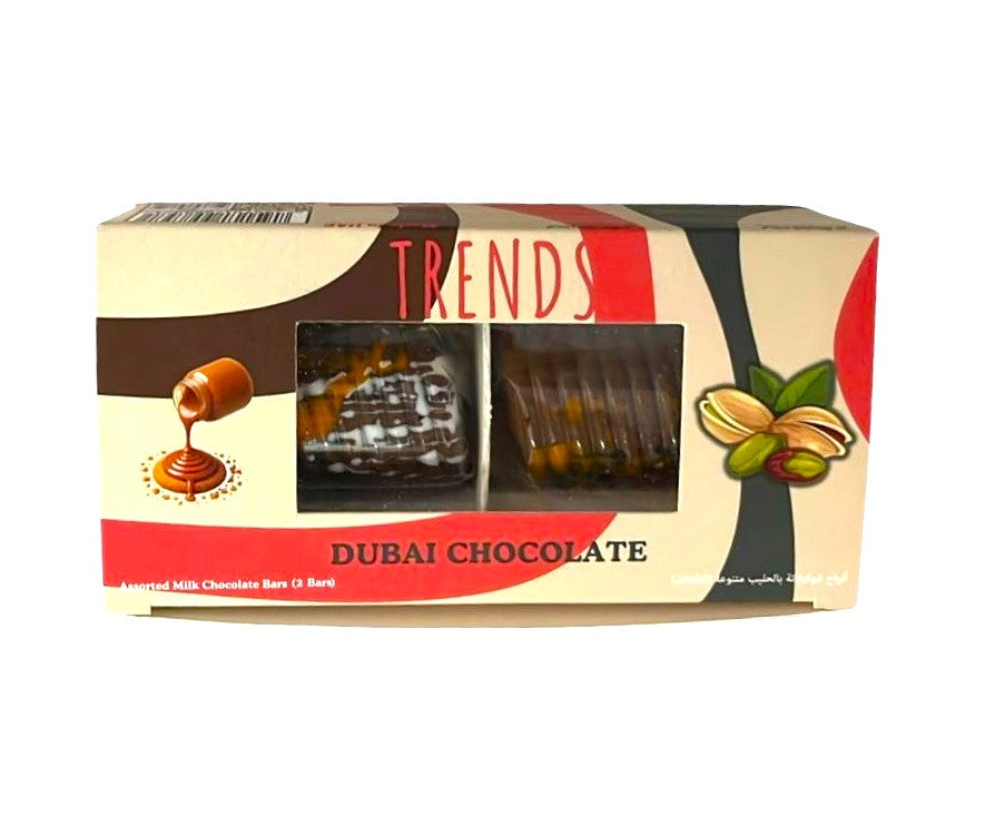 Trends Dubai Chocolate, Pistachio Kunafa & Caramelized Biscuits Kunafa - 80g (2x40g)