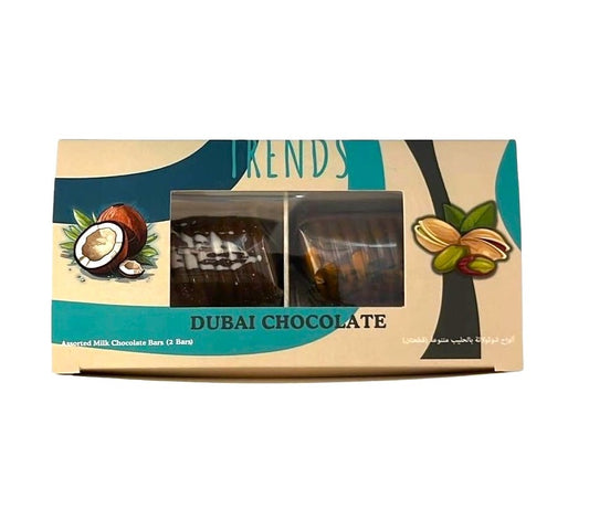 Trends Dubai Chocolate, Pistachio Kunafa & Coconut Kunafa - 80g (2x40g)