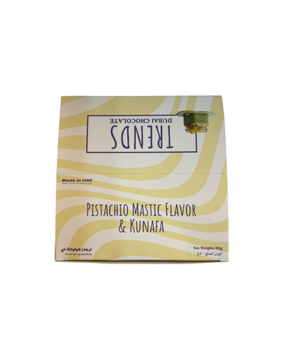 Trends Dubai Chocolate, Mastic Pistachio & Kunafa - 50g x 24
